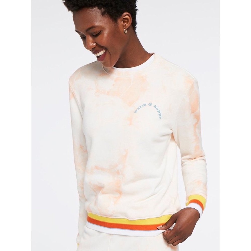 Warm | Rainbow Trim Crewneck Sweatshirt